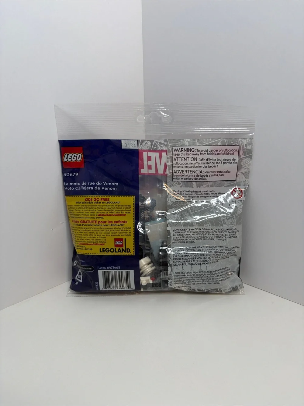 Lego Marvel Venom Bike Pack - Black